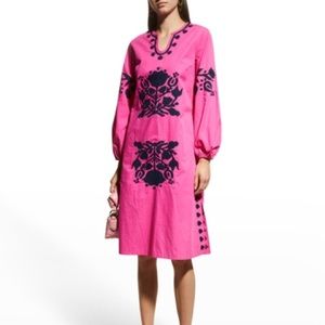 Frances Valentine Kris Embroidered Midi Dress S